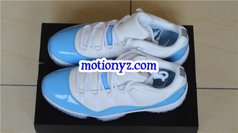 Authentic Air Jordan 11 Low Columbia Blue